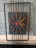 Metal rare retro electric wall clock
