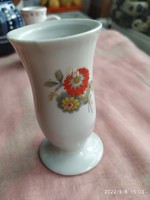 Porcelán,kézzel festett, virágos Drasche váza eladó!