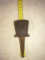 Marked scythe hammer anvil
