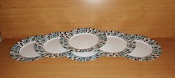 Glass plate set 6 pcs diameter 24 cm (2p)
