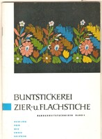 Buntstickerei / Zier- und Flachstiche Handarbeitstechniken Band 9  1968