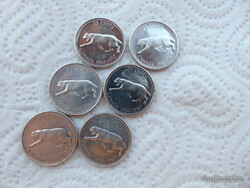 Kanada ezüst 25 cent 1967 6 darab LOT !