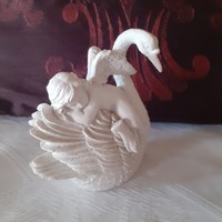 Swan sleeping angel