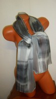 Nice thin gray shade polyester scarf (154 x 33 cm)
