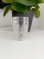 Antique thick-walled glass, water glass, with a nice pattern
