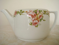 Régi MZ Austria rózsás teáskanna porcelán teás kiöntő