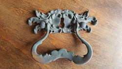 Restaurátoroknak - eredeti, barokk, bronz fiókhúzó