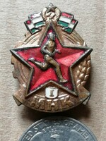 Rákosi - MHK (Munkára Harcra Kész mozgalom) jelvény 1951 I. kategória sorszám nélküli