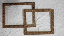Gilded ornate picture frames / 33x28cm, 38x28cm /