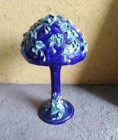 Rare Moravian Zsuzsa 'flower tree' ceramic table/mantel lamp 50cm!