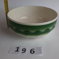 Kispesti Gránit zöld - fehér pogácsás tál 17 cm
