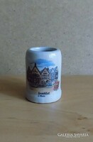 Germany Frankfurt souvenir small porcelain jug 5.5 cm (2/p)