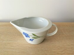TCM minőségi német porcelán kék virágos szószos vagy tej kiöntő