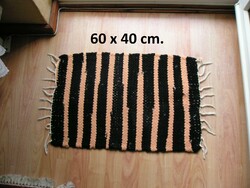 Rag rug, small - 60 x 40 cm.