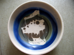 Collector scottish ceramic aviemore studio bowl with abstract pattern