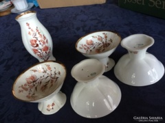 Lithuanian jiesia porcelain, ice cream, for 4 people, richly gilded, delicious thin