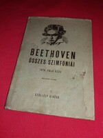 1943.Falk Géza: Beethoven összes szimfóniái és életrajza szép állapotban Szöllősy Könyvkiadó