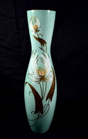 Beautiful porcelain vase by schaubach kunst with a modern flower pattern!