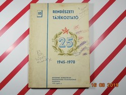 Rendészeti tájékoztató 1945 - 1970 Nehézipari Minisztérium