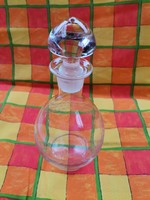 Régi retro italos üveg, likörös üveg,diszes pálinkás üveg,asztalközép kínáló,otthon ünnepi dekoráció