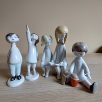 Káldor Aurél gyűjtői Hollóházi gyereksorozat figurái