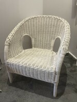 Fehér  rattan kosár anyagú gyerek szék ikea