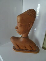 Afrikai női fej  fábol.