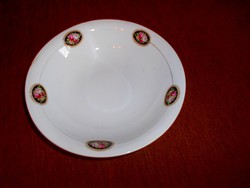 Antique stem bowl with rose pattern