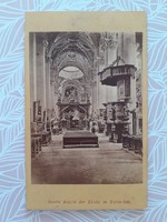 Antik templomi fotó Nikolaus Kuss fotográfus Mariazell templombelső régi fénykép