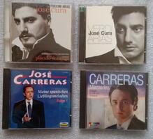 Gyári műsoros CD lemez, José Cura Verdi és Puccini opera áriák, José Carreras spanyol és olasz dalok