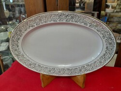 Gold Decorated Louise Pirkenhammer Roasting Dish, Plate, 1918-1939, 36 cm.