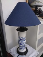 Giga Unterweisbach német asztali lámpa kék új ernyővel!