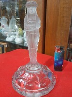 Crystal glass female figure sculpture. 18 Cm.