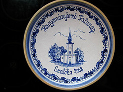 Kárpátaljai Szalóka emlék fali tányér 2008