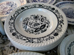 French ceramic plates with onion pattern