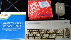 Commodore 64 + Eredeti trafóval + Daten rekorder  DR 1535, +An introduction to Basic-part1+ Joystick