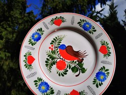Raven house bird plate, 27 cm
