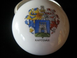 Kaposvári  emlék  bombonier  1944    ,  herendi  porcelánból