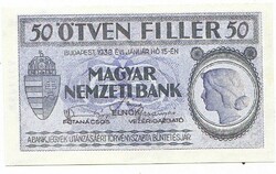 Magyarország 50 fillér REPLIKA 1938