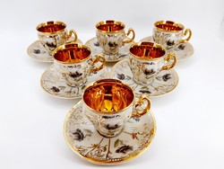 Bernadotte Czechoslovakia coffee cups, 6 pcs