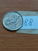 Bermuda 10 cents 2008 flower, bermuda lily 88.