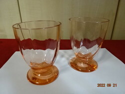 Antique glass cup, champagne color, two pieces for sale. He has! Jokai.