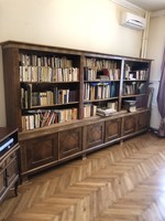 Biedermeier nagy könyvespolc/ könyvesszekrény 300x180x48 cm