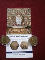Szent István terem 3.000 Ft névértékű, nordic gold emlékérme eladó.