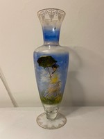 Goebel hatalmas üveg váza Monet motívummal