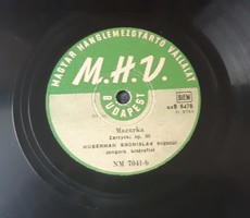 BRONISLAW HUBERMAN SELLAK GRAMOFONLEMEZ  -  78 AS RPM