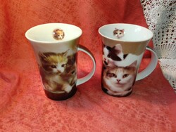 Cat porcelain mug, cup.