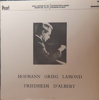 Great virtuoso of the golden age - rare pianist lp vinyl record vinyl