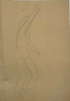 Noémi Ferenczy: the athlete (study drawing) (f338)