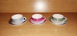 Retro craftsman ceramic lychee colored coffee cup set for 3 persons (3 / k)